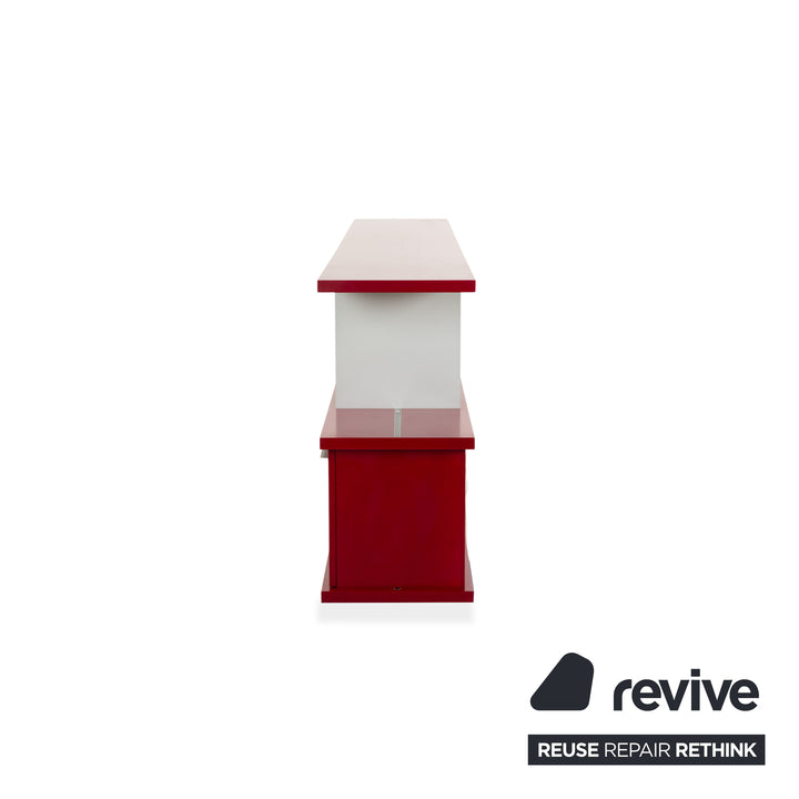Piure Wooden Sideboard Red
