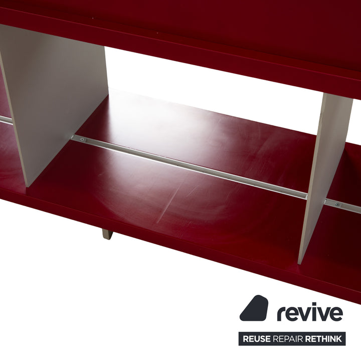 Piure Wooden Sideboard Red
