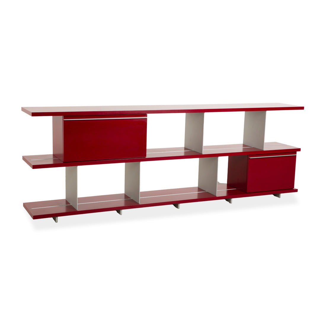 Piure Wooden Sideboard Red