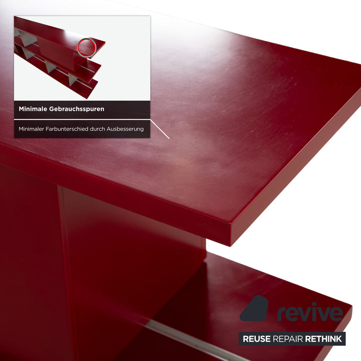 Piure Wooden Sideboard Red