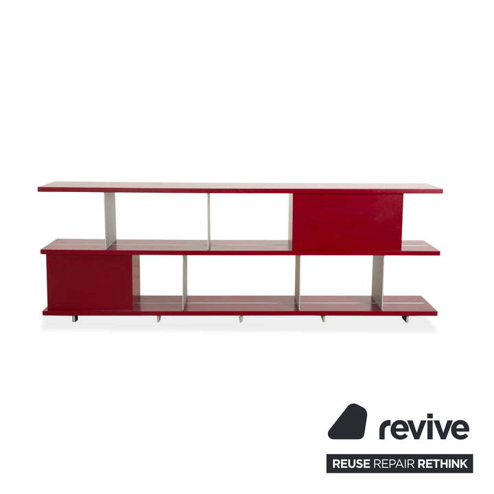 Piure Wooden Sideboard Red