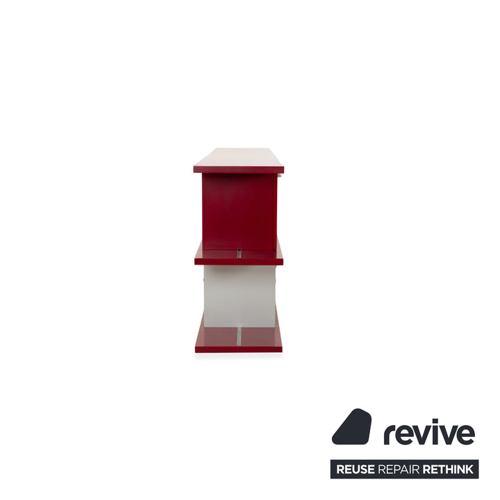 Piure Wooden Sideboard Red