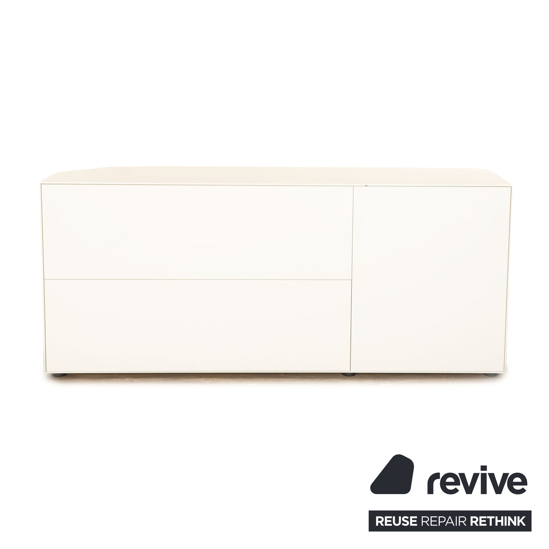 PIURE wooden sideboard white 180 x 78 x 48 cm