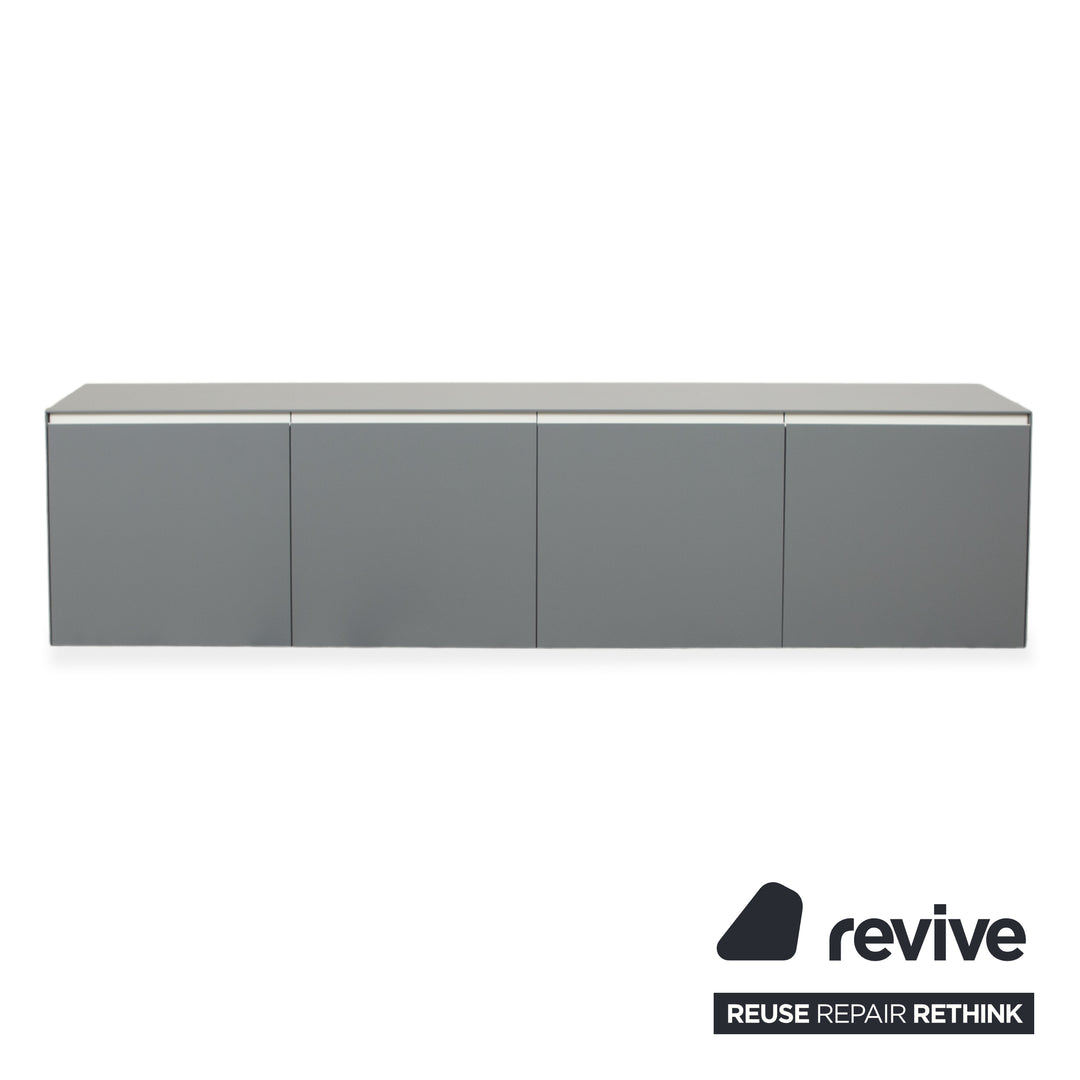 Piure Nex Sideboard Wood Grey Wall Mounted