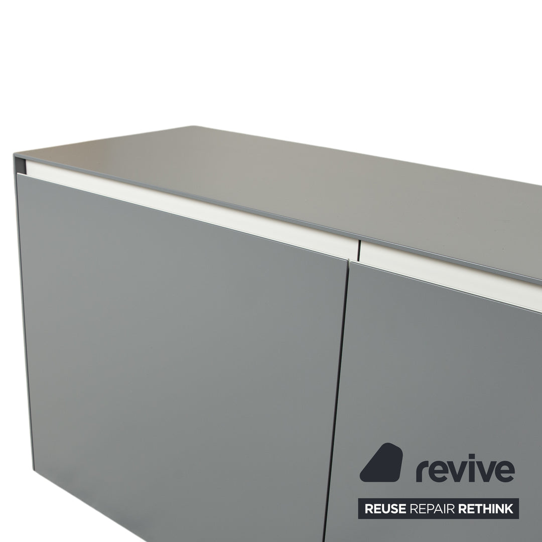 Piure Nex Sideboard Wood Grey Wall Mounted