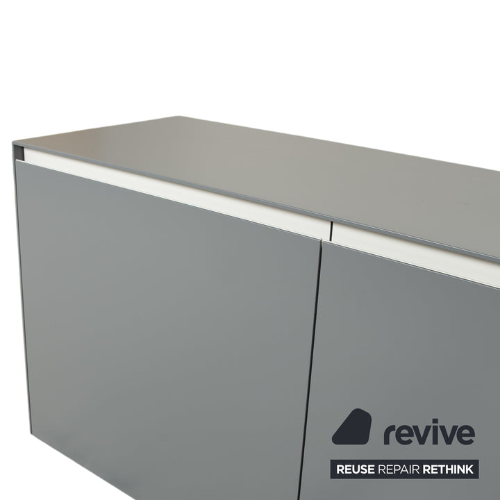 Piure Nex Sideboard Wood Grey Wall Mounted