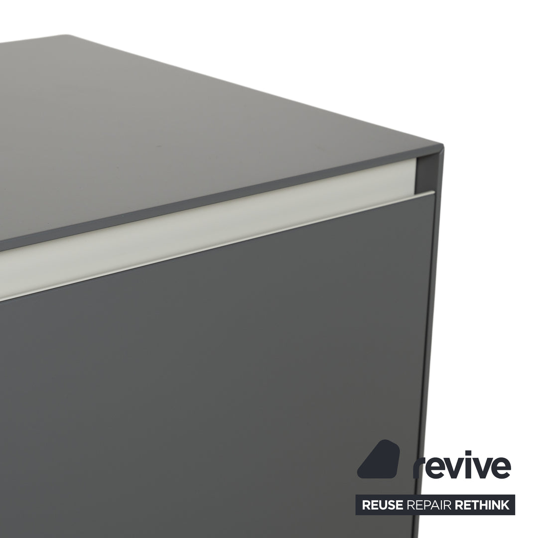 Piure Nex Sideboard Wood Grey Wall Mounted