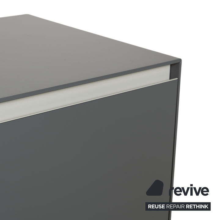 Piure Nex Sideboard Wood Grey Wall Mounted