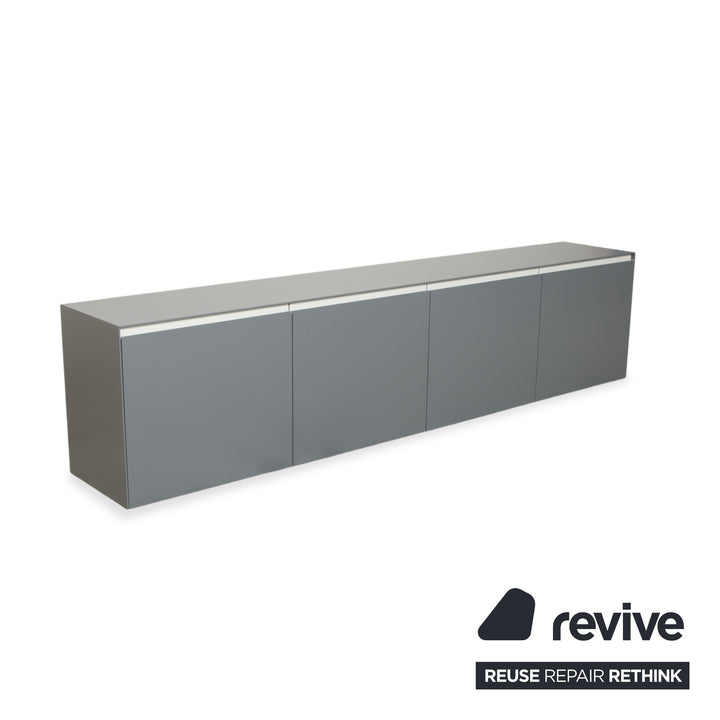 Piure Nex Sideboard Wood Grey Wall Mounted