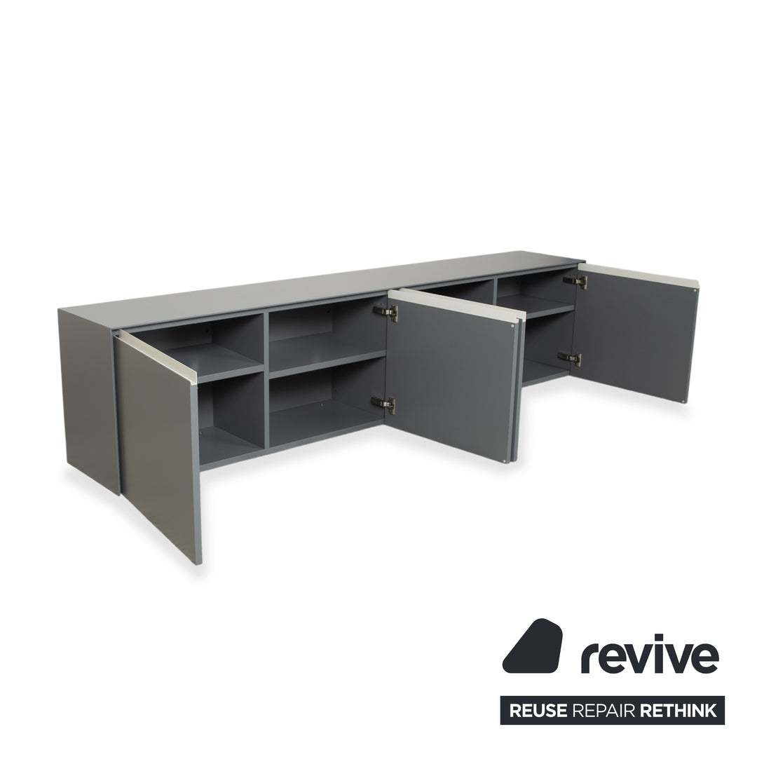 Piure Nex Sideboard Wood Grey Wall Mounted
