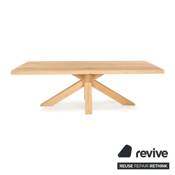 PMP Furniture table à manger en bois chêne brun 240 x 77 x 110 cm