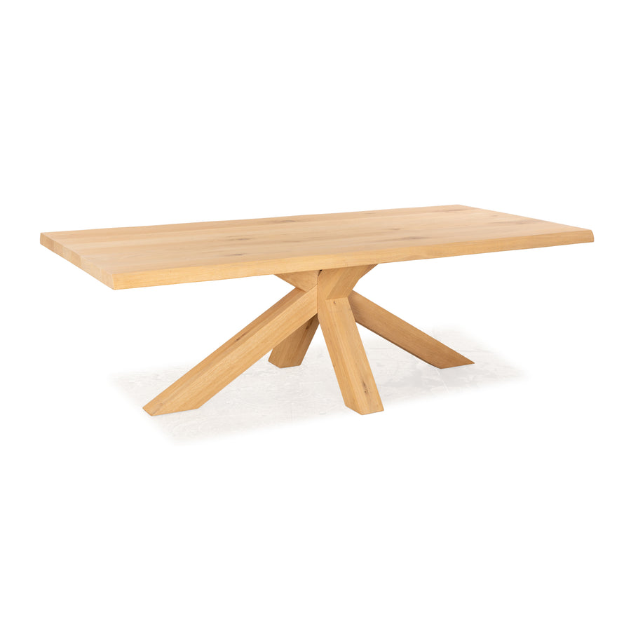 PMP Furniture table à manger en bois chêne brun 240 x 77 x 110 cm