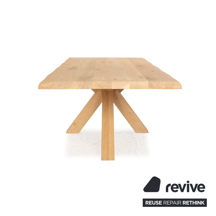 PMP Furniture table à manger en bois chêne brun 240 x 77 x 110 cm