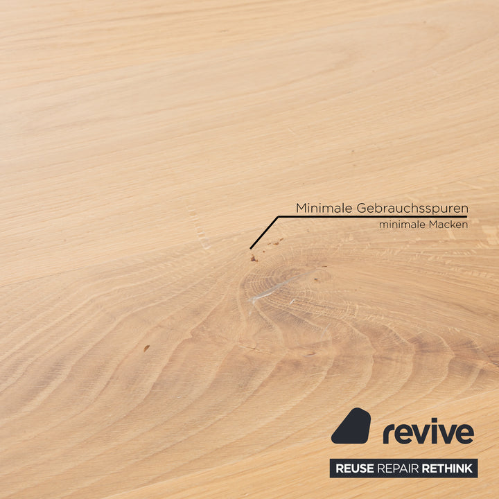 PMP Furniture table à manger en bois chêne brun 240 x 77 x 110 cm
