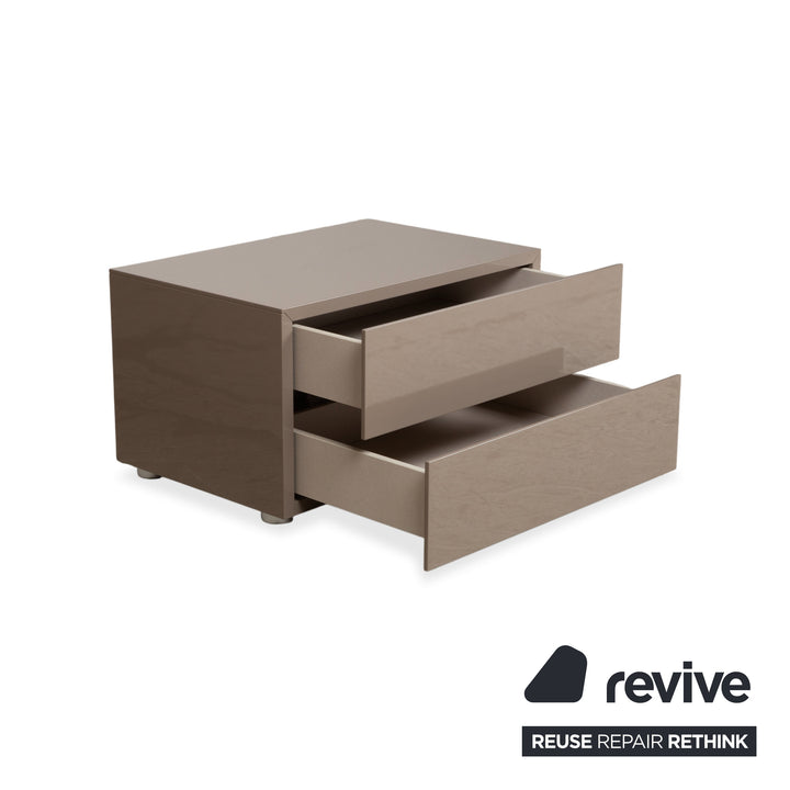 Poliform Dream Holz Sideboard Taupe Nachttisch