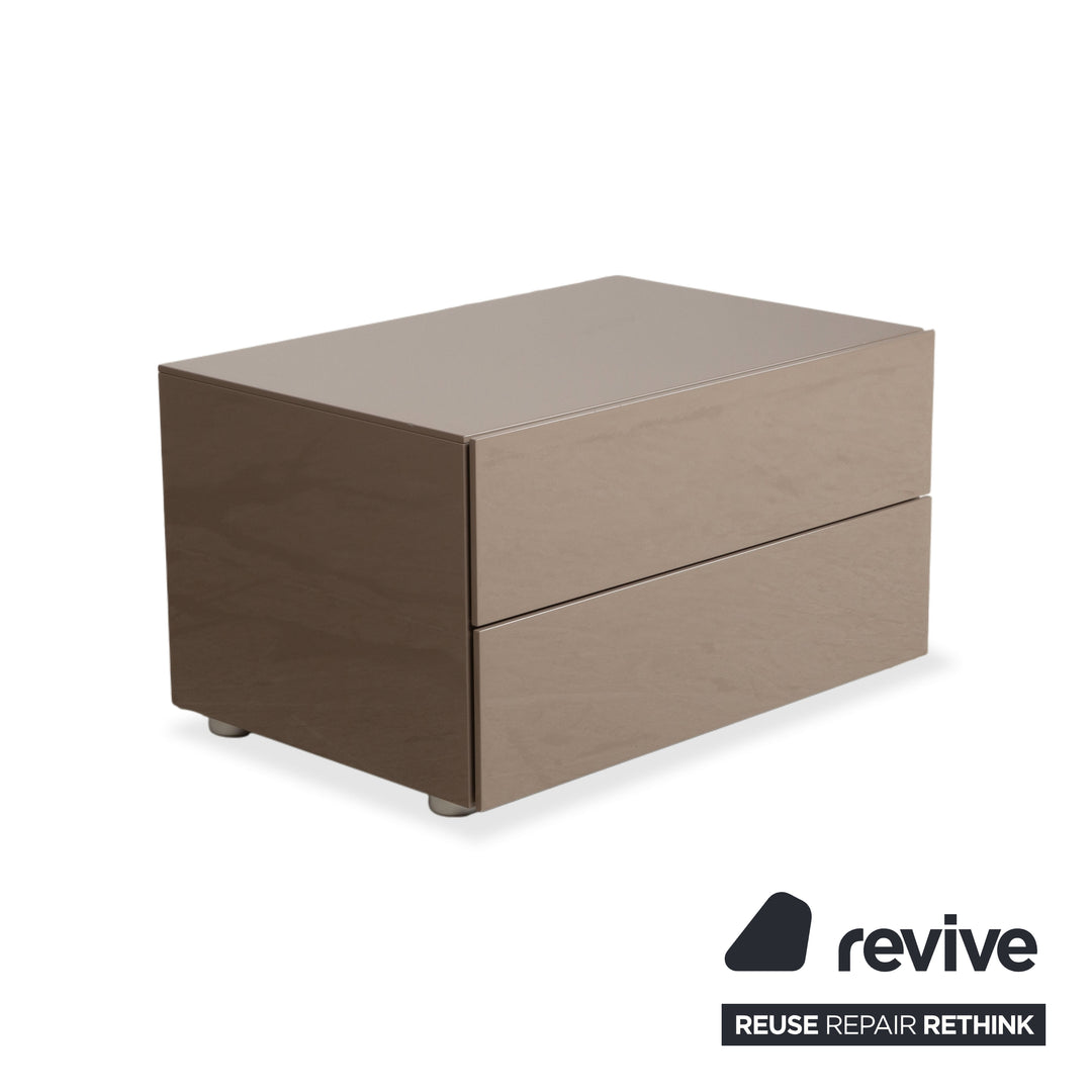 Poliform Dream Holz Sideboard Taupe Nachttisch