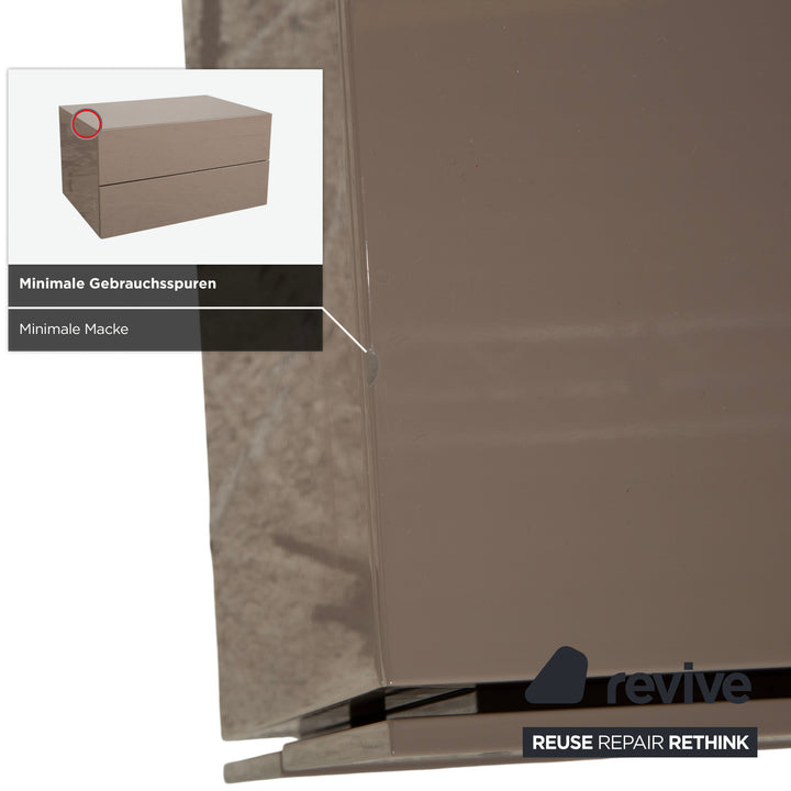 Poliform Dream Holz Sideboard Taupe Nachttisch