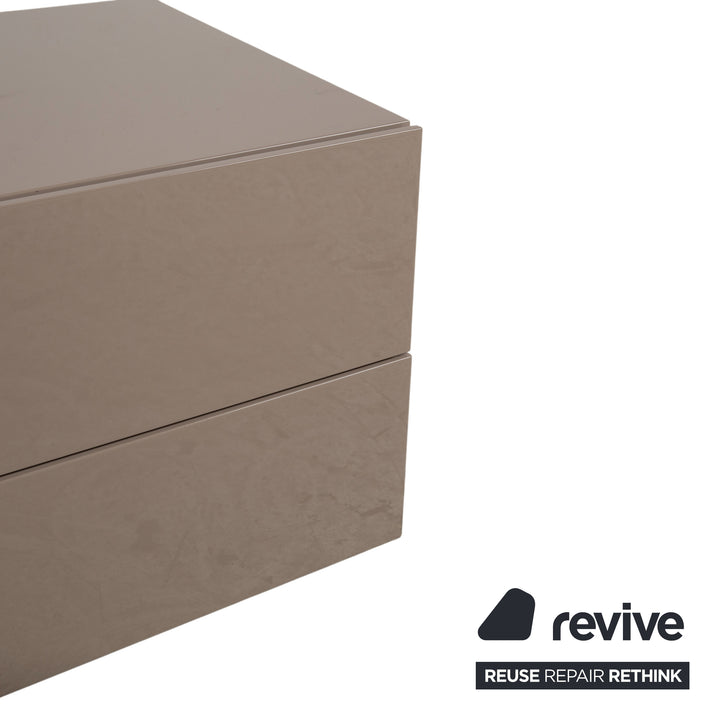 Poliform Dream Holz Sideboard Taupe Nachttisch