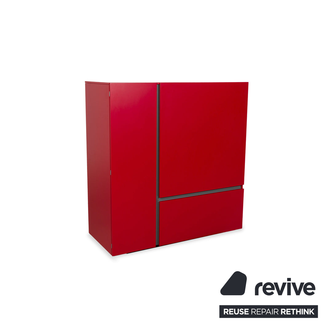 Poliform Free Wooden Sideboard Red