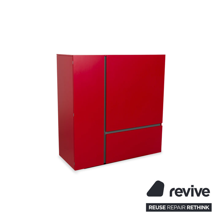 Poliform Free Wooden Sideboard Red