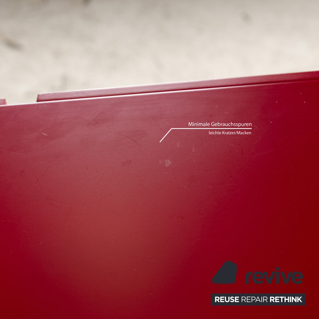Poliform Free Wooden Sideboard Red
