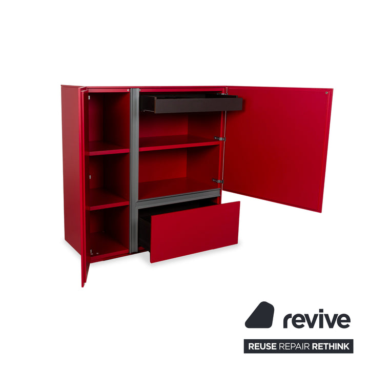 Poliform Free Wooden Sideboard Red