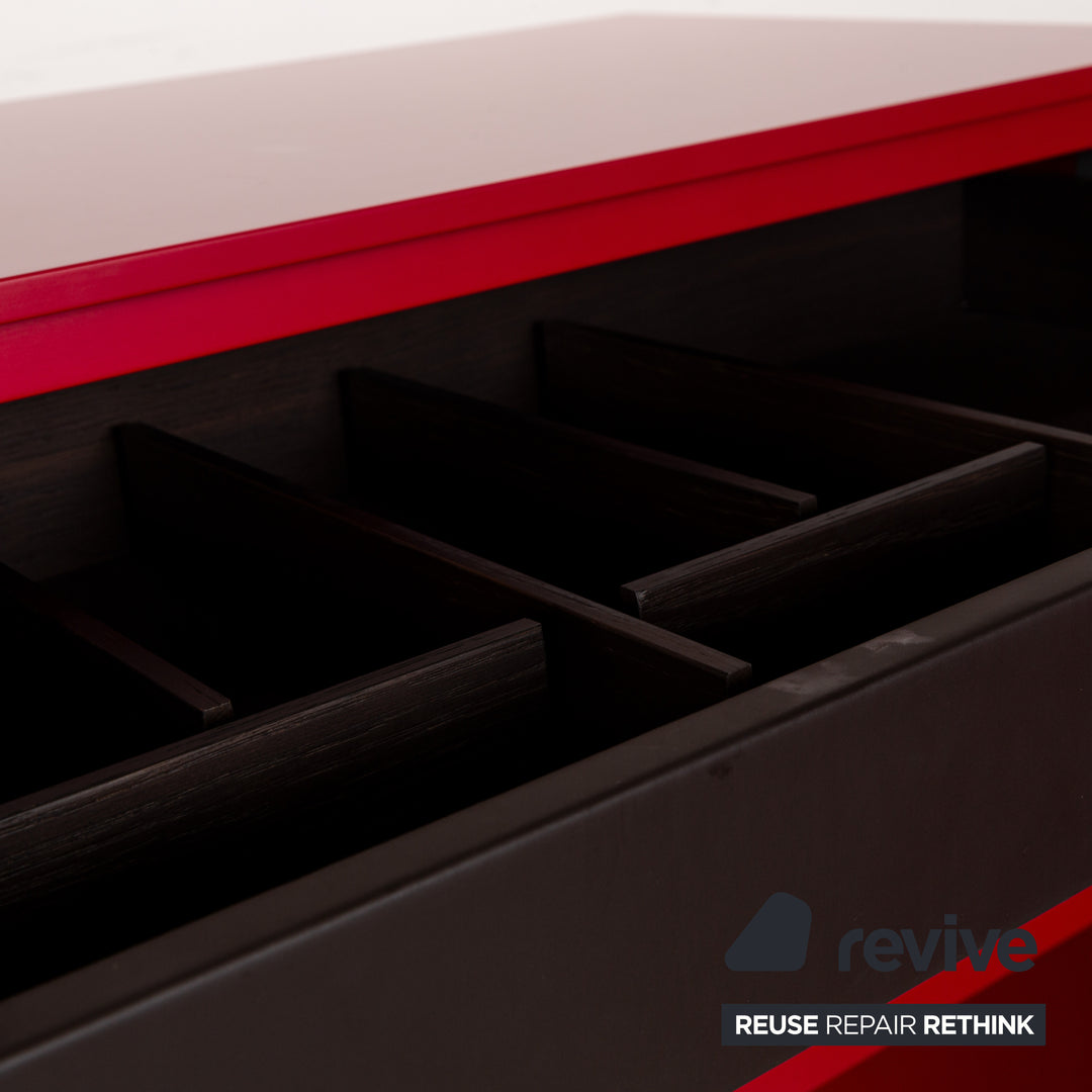 Poliform Free Wooden Sideboard Red