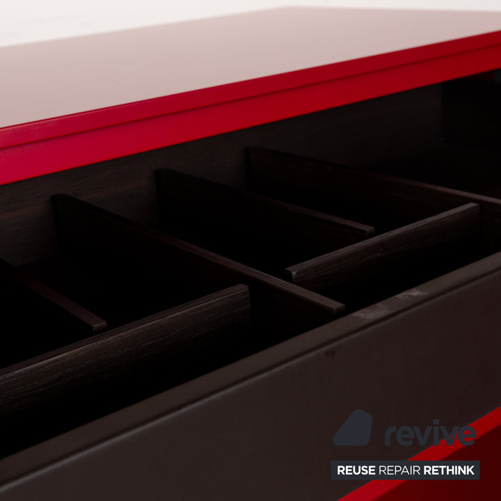 Poliform Free Wooden Sideboard Red