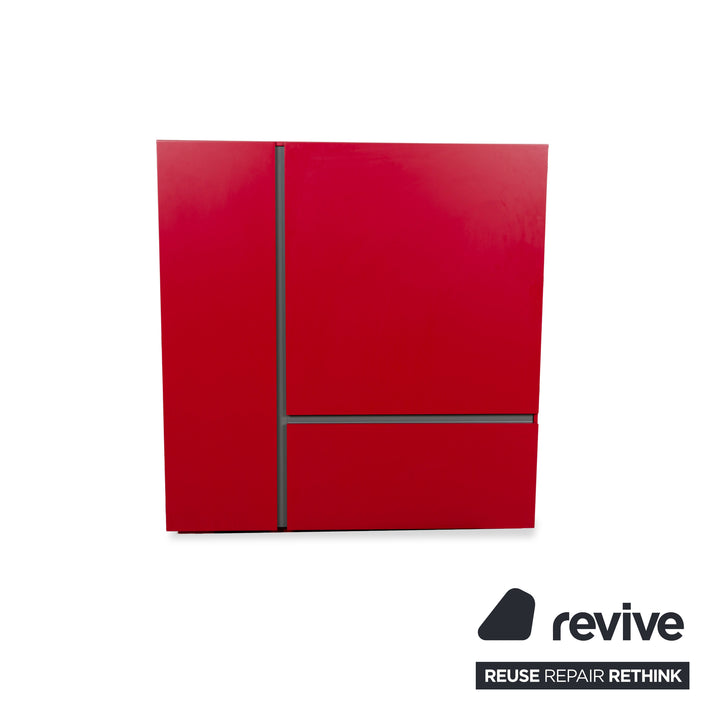 Poliform Free Wooden Sideboard Red