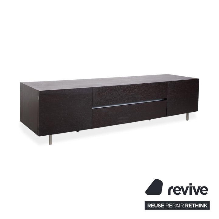 Poliform Free Sideboard Bois Marron Foncé fonction manuelle