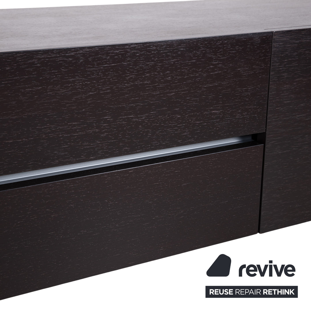 Poliform Free Sideboard Bois Marron Foncé fonction manuelle