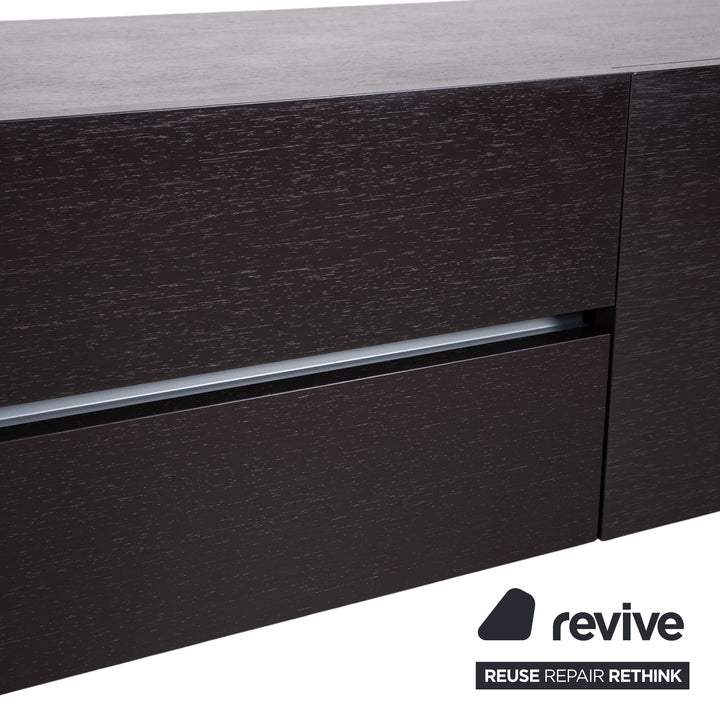 Poliform Free Sideboard Bois Marron Foncé fonction manuelle