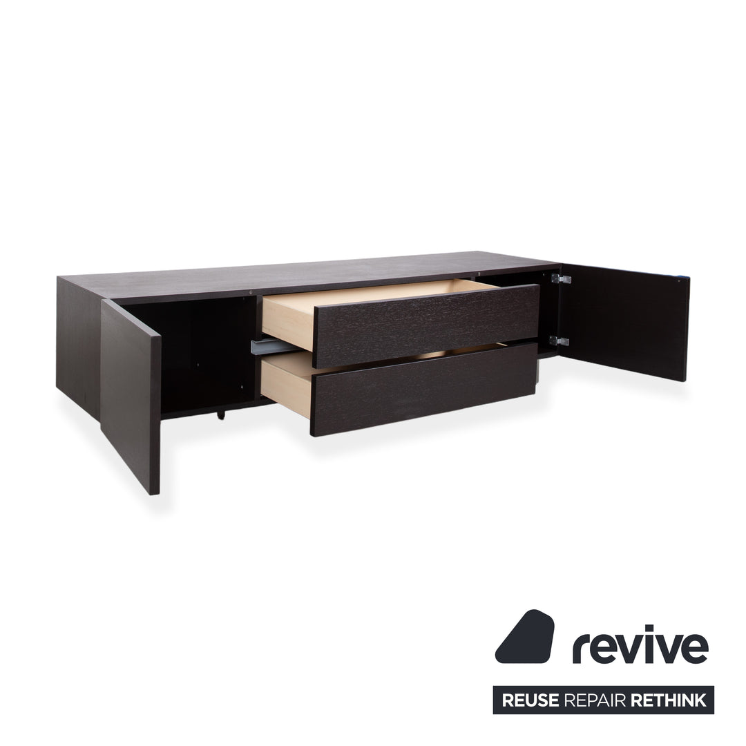 Poliform Free Sideboard Bois Marron Foncé fonction manuelle