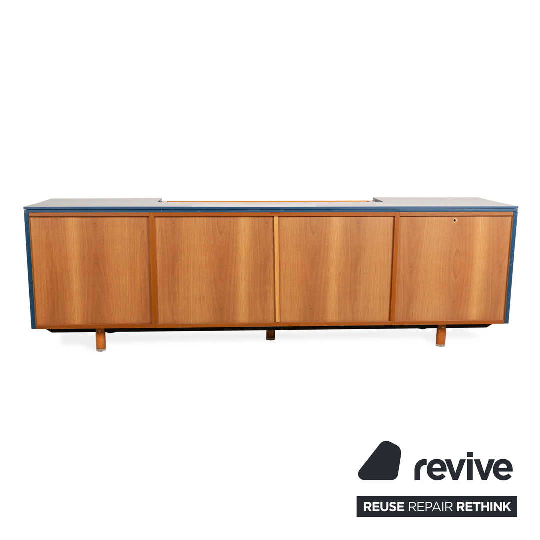 Poliform Holz Sideboard Blau Braun