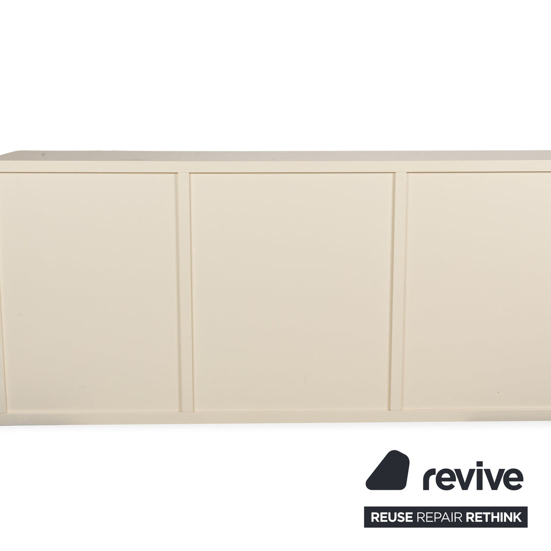 Poliform Holz Sideboard Creme Weiß