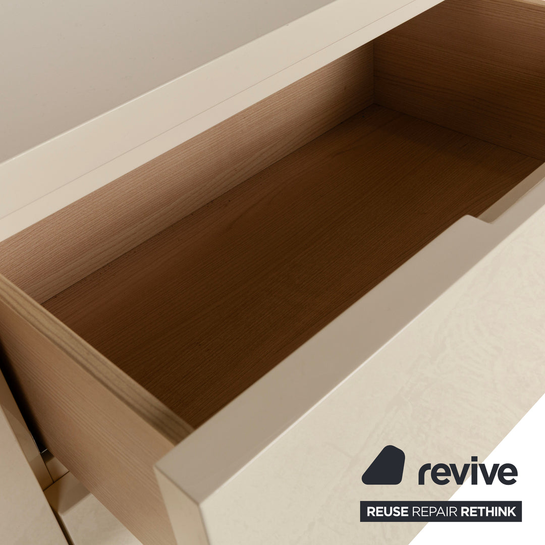 Poliform Holz Sideboard Creme Weiß