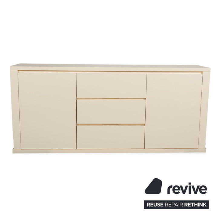 Poliform Holz Sideboard Creme Weiß
