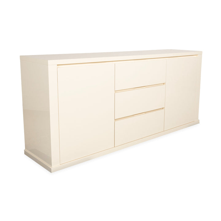 Poliform Holz Sideboard Creme Weiß