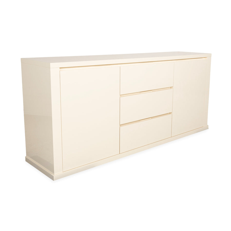 Poliform Holz Sideboard Creme Weiß