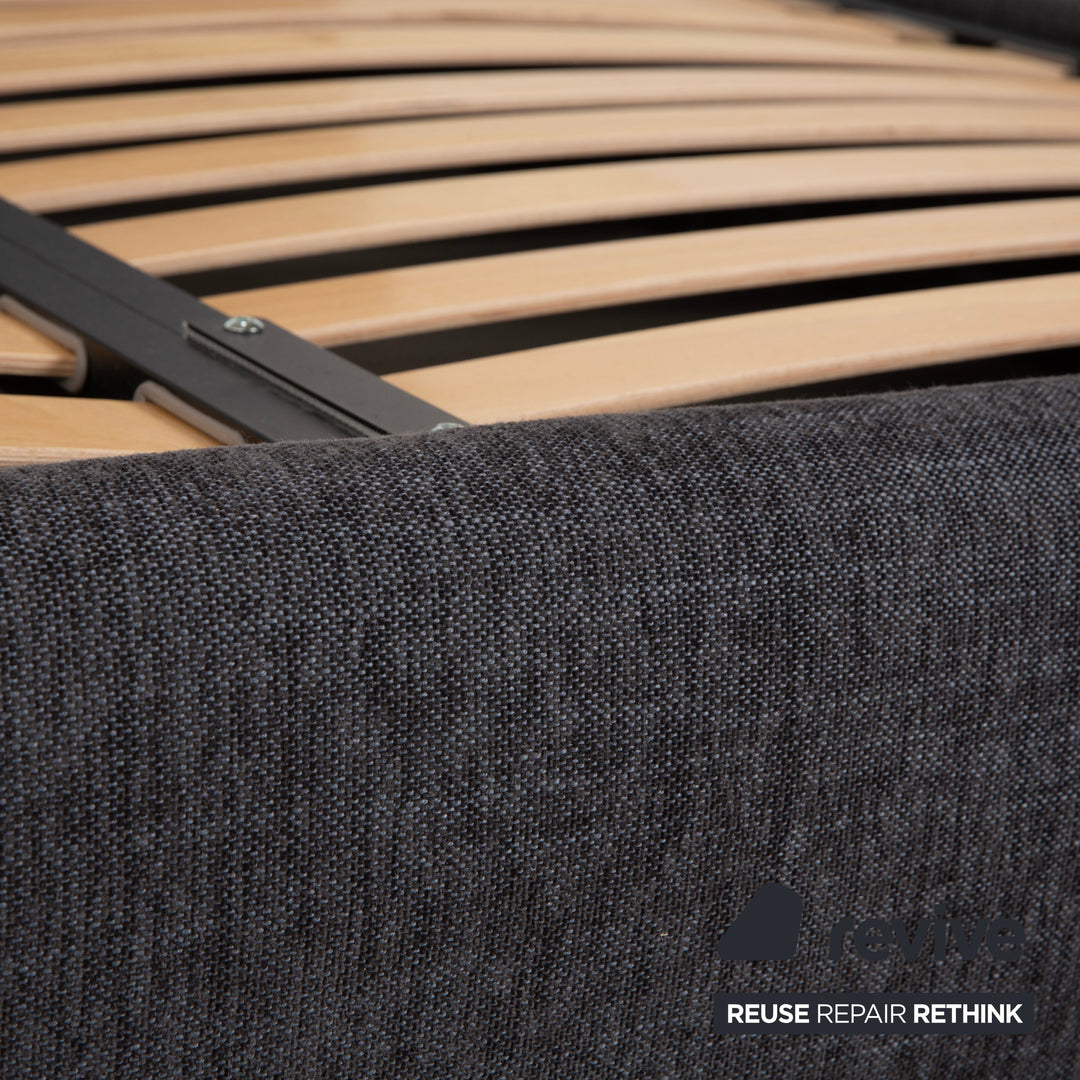 Poliform Stoff Bett Grau manuelle Funktion