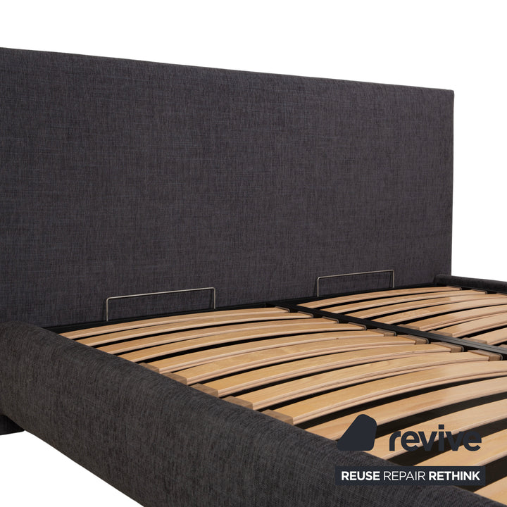 Poliform Stoff Bett Grau manuelle Funktion
