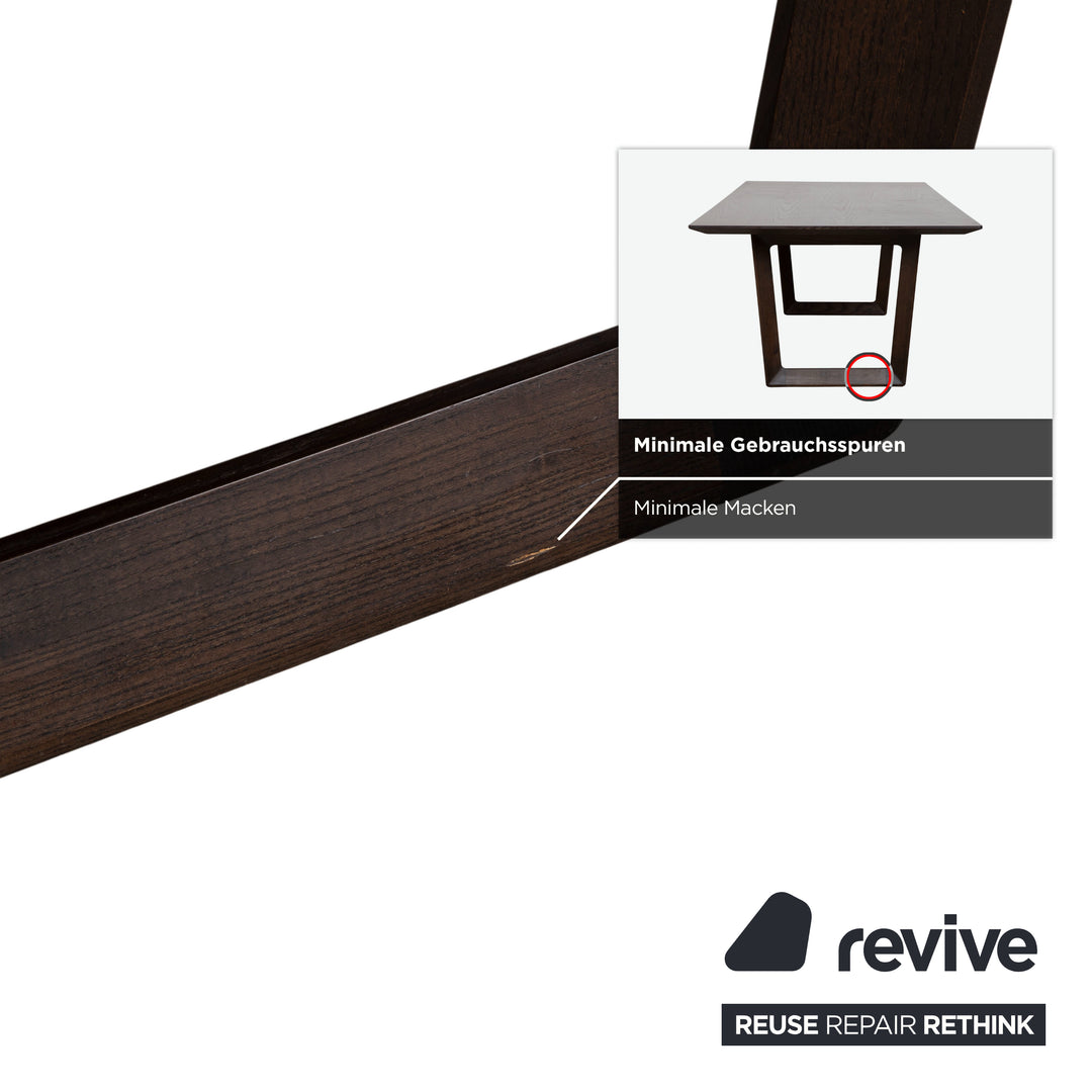 Poltrona Frau Wooden Dining Table Dark Brown