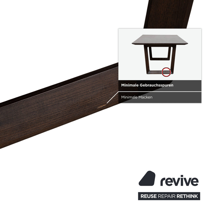 Poltrona Frau Wooden Dining Table Dark Brown