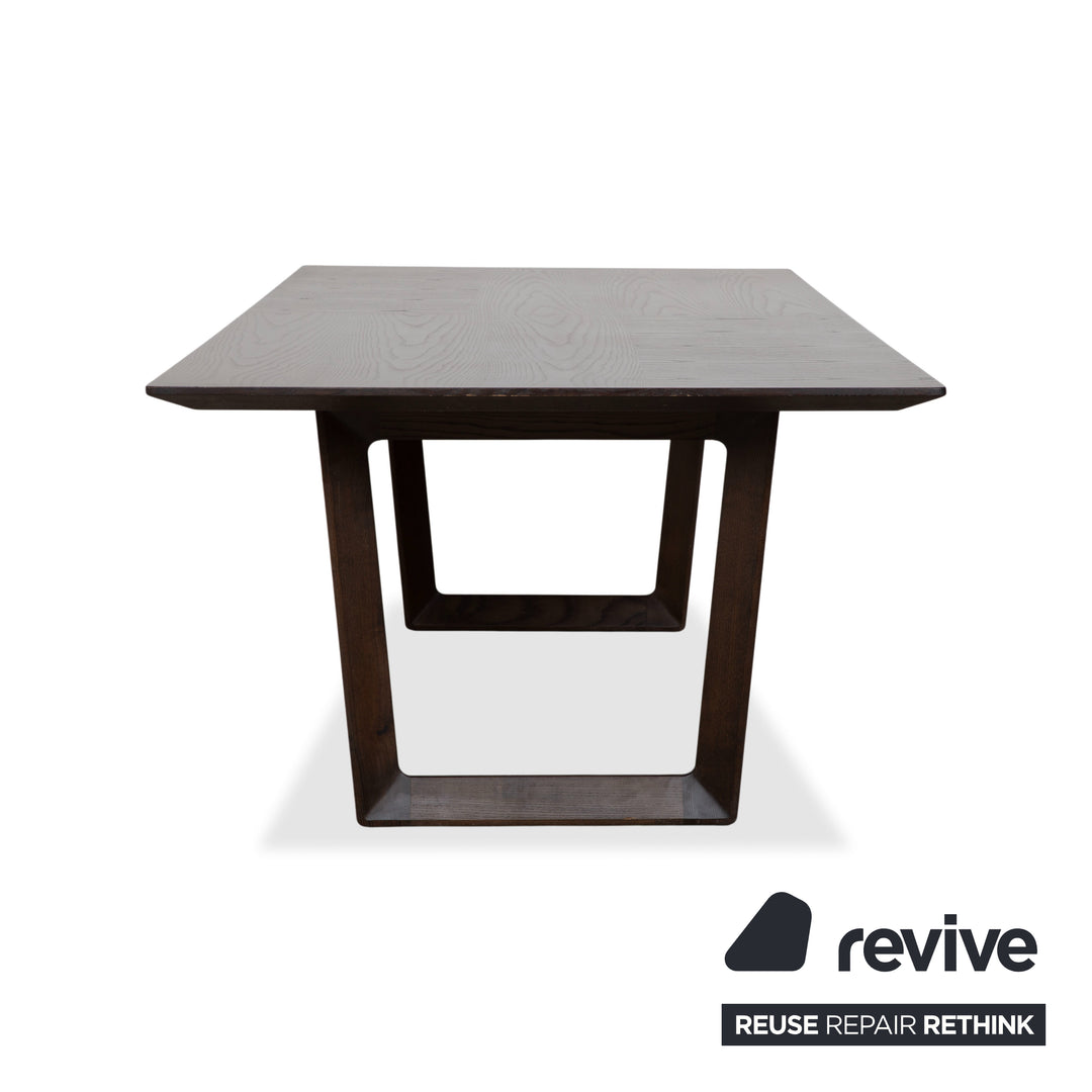 Poltrona Frau Wooden Dining Table Dark Brown