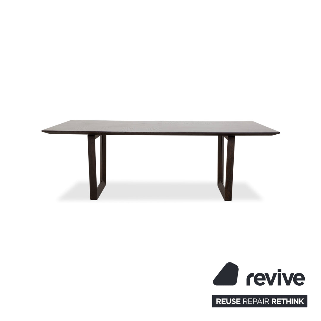 Table à manger en bois Poltrona Frau brun foncé