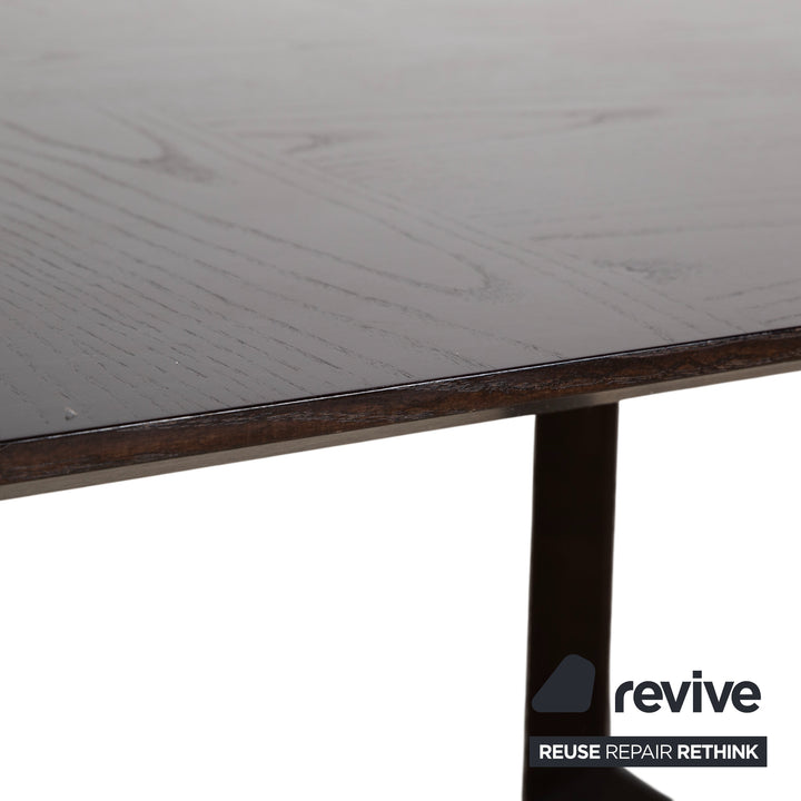 Poltrona Frau Wooden Dining Table Dark Brown