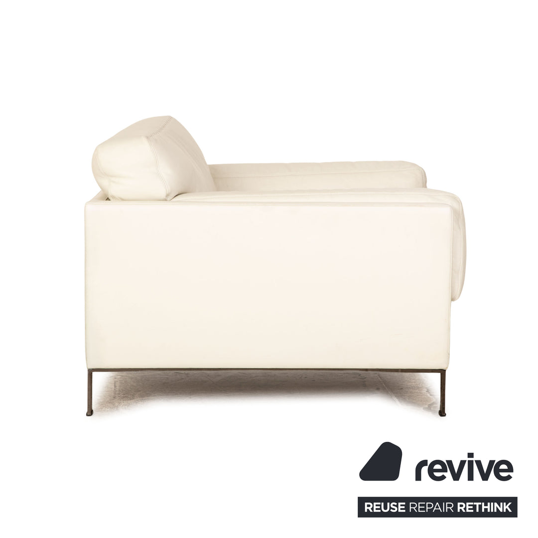 Poltrona Frau leather armchair cream