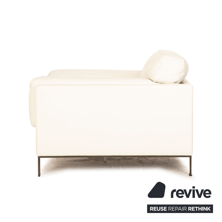 Poltrona Frau leather armchair cream