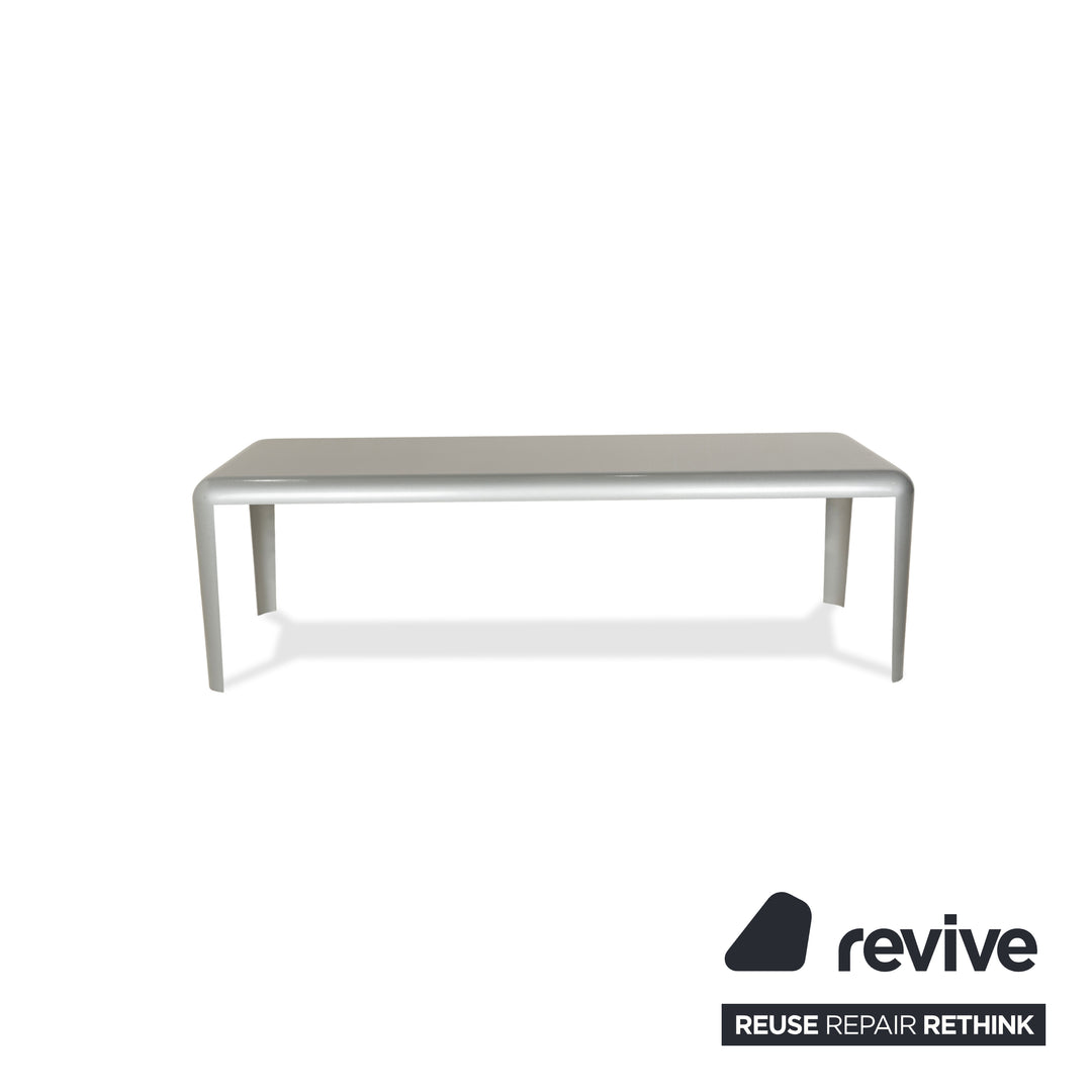 Table à manger en acier et métal Porro Ferro gris