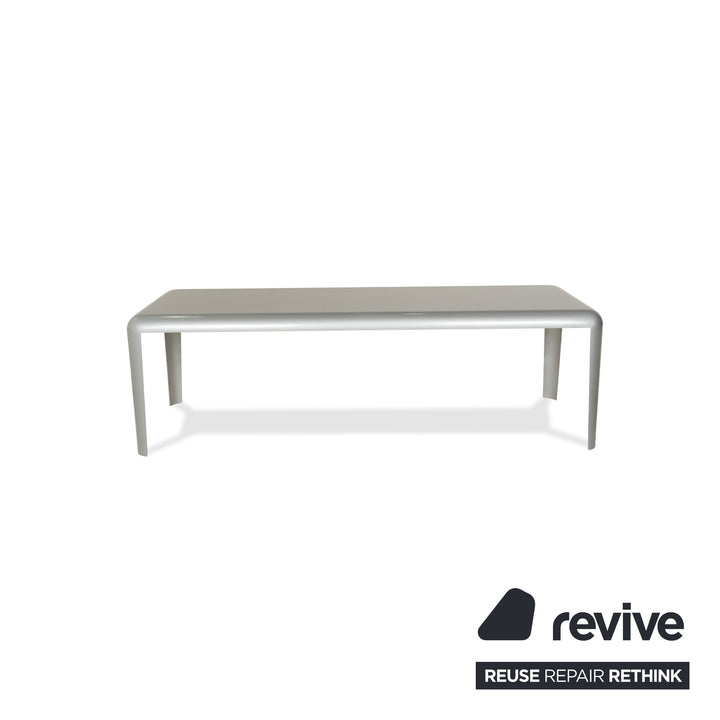 Table à manger en acier et métal Porro Ferro gris